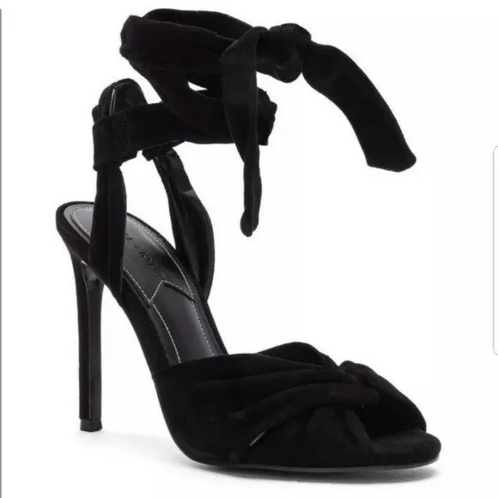 Kendall + Kylie Delilah Light Suede Lace-Up Heels